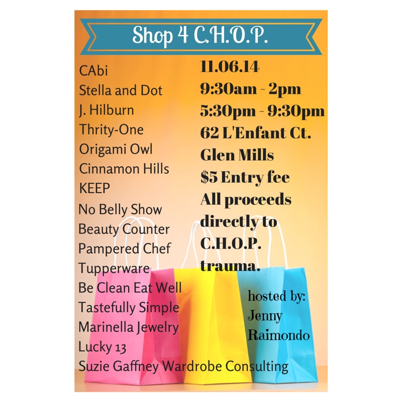 This Thursday…Shop forThe Children’s Hospital of Philadelphia