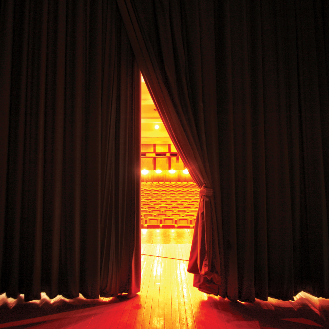 Behind The Curtain.